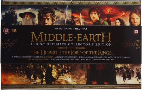 Śródziemie. Kompletna Kolekcja: Hobbit Trylogia | Władca Pierścieni Trylogia Various Directors