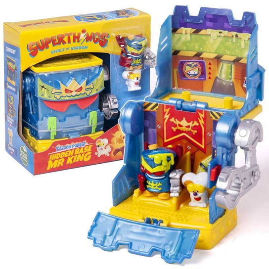 SUPERTHINGS KAZOOM Power – Guarida Secreta De Mr. King Con 2 Figuras Exclusivas | Base Oculta De La Serie De TV