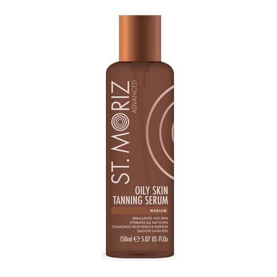 St.Moriz, Advanced Pro Gradual Oily Skin Tanning, Serum samoopalające serum do skóry tłustej i z trądzikiem Medium, 150 ml St. Moriz