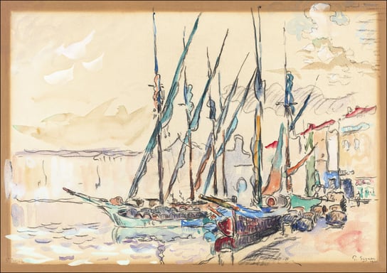 St. Tropez, Paul Signac - plakat 70x50 cm Galeria Plakatu