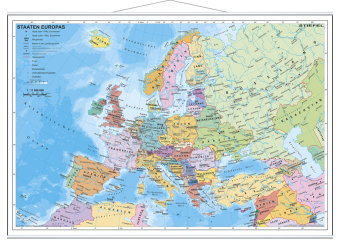 Staaten Europas. Wandkarte mit Metallleiste Stiefel Eurocart Gmbh