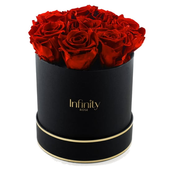 Stabilizowane Czerwone Wieczne Róże Czarny Duży Flower Box Infinity Rose Infinity Rose