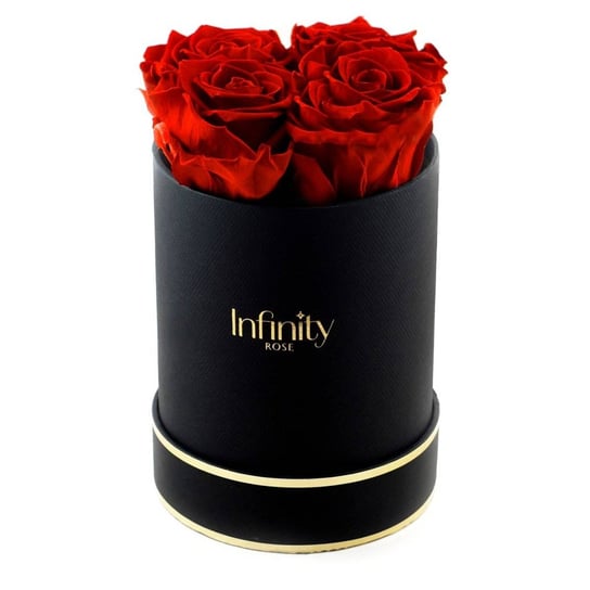Stabilizowane Czerwone Wieczne Róże Średni Czarny Flower Box Infinity Rose Infinity Rose