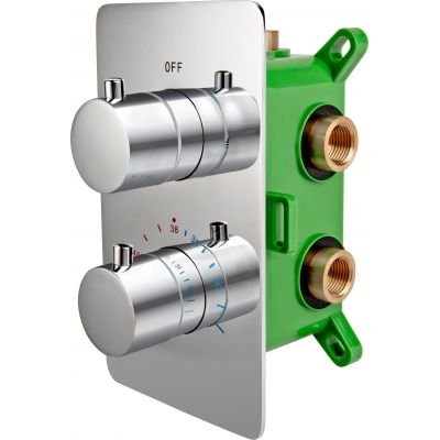 Stabilla bateria prysznicowa podtynkowa termostatyczna chrom  FDesign  FD1-TS07-7PBOX-11 Inna marka