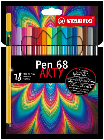 Stabilo, Flamastry Pen 68 ARTY, 18 sztuk Stabilo