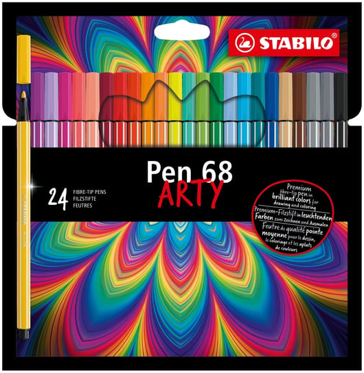 Stabilo, Flamastry Pen 68 ARTY, 24 sztuki Stabilo