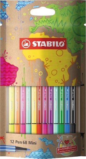 Stabilo, Flamastry Pen 68 Mini mySTABILOdesign 12 kolorów Stabilo