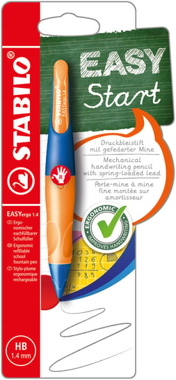 Stabilo Ołówek Easyergo 1.4 dla praworęcznych granat/pomarańcz Stabilo