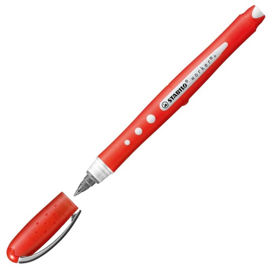 STABILO worker+ colorful - Penna Roller - Tratto 0,5 mm - Astuccio da 4 - Colori assortiti