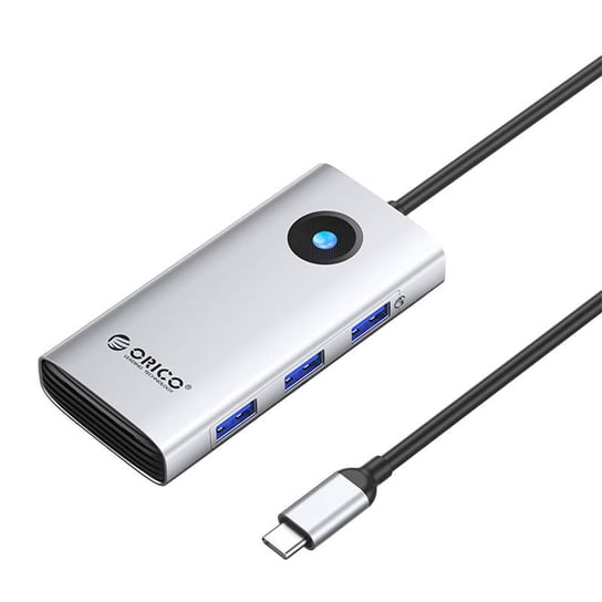 Stacja dokująca HUB 6w1 Orico USB-C, HDMI, 3xUSB (srebrna) Orico
