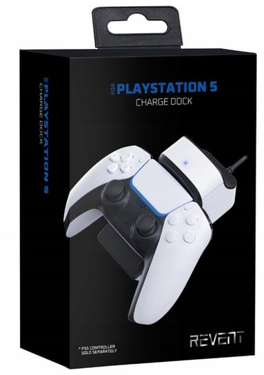 Stacja dokująca szybkiego ładowania z wskaźnikiem LED kompatybilna z konsolą PlayStation Sony PS5 Revent Inny producent