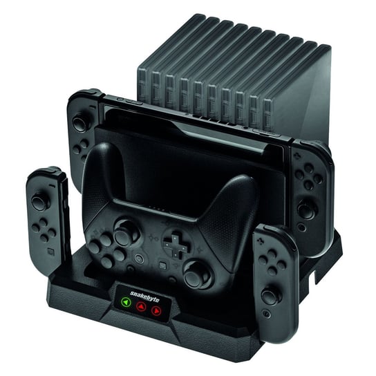 Stacja ładująca do kontrolerów stojak na gry Dual Charge:Base S Nintendo Switch Snakebyte