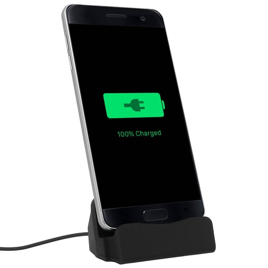 Stacja ładująca do smartfona i złącze Synchro Micro-USB — czarne Avizar
