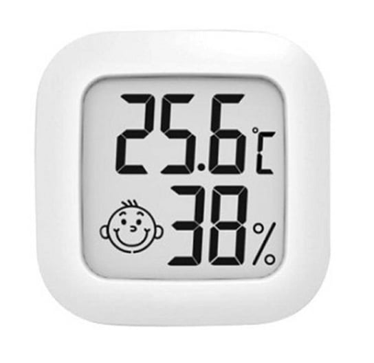 STACJA POGODY WEWNĘTRZNA Czujnik Temperatury Higrometr LCD biała AG355A Aptel