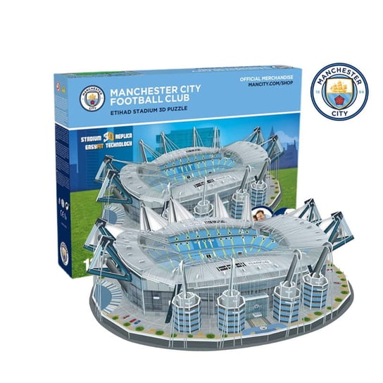Stadion piłkarski ETIHAD Manchester City FC Puzzle 3D Model klubowy Oficjalny z Licencją HABARRI