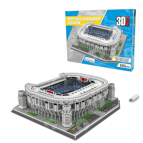 Stadion piłkarski - SANTIAGO BERNABEU - FC Real Madryt - Puzzle 3D 101 elementów HABARRI