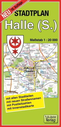 Stadtplan Halle (Saale) 1 : 20 000 Barthel, Barthel Andreas Verlag