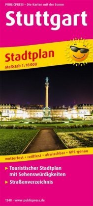 Stadtplan Stuttgart 1:18 000 Publicpress, Publicpress Publikationsgesellschaft Mbh
