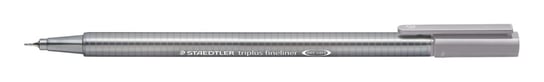 Staedtler, Cienkopis trójkątny triplus, ciemny szary, 0.3 mm Staedtler