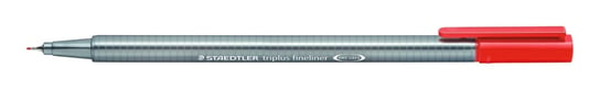 Staedtler, Cienkopis trójkatny triplus, czerwony purpurowy, 0.3 mm Staedtler