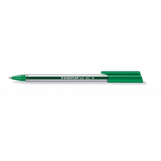 Staedtler, długopis jednorazowy trójkątny 432 m zielony staedtler paczka 10 szt. Staedtler