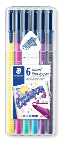 Staedtler, Flamastry triplus GALAXY, 1 mm, 6 kolorów, w etui Staedtler