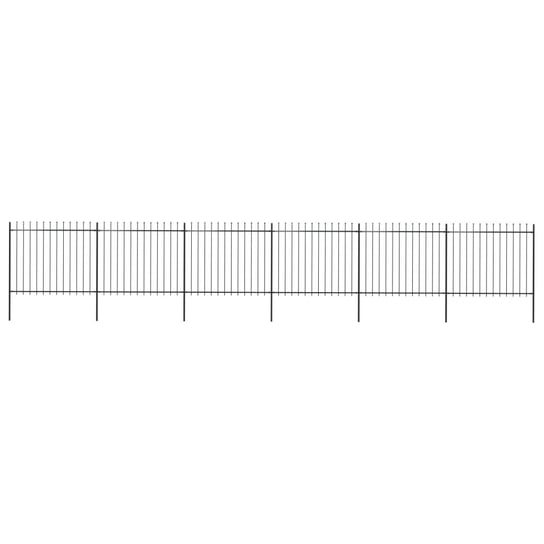 Stalowe ogrodzenie dekoracyjne 10,2m czarne Zakito Europe