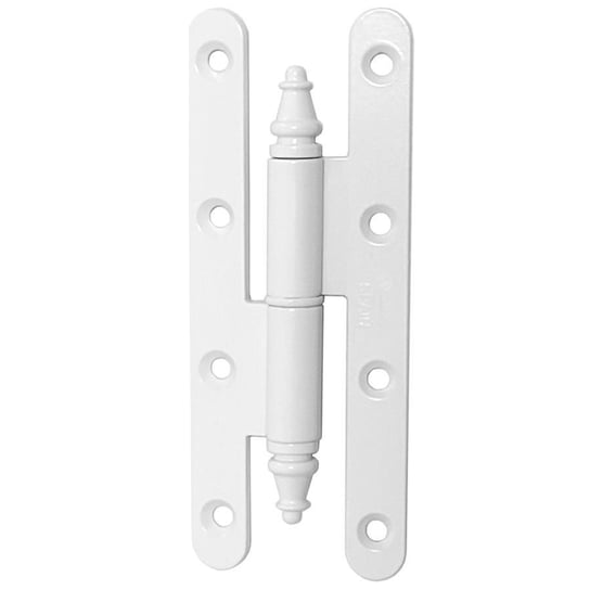 Stalowy, biały zawias drzwiowy 140x55mm (PRAWY), hiszpańskiej firmy AMIG. AMIG