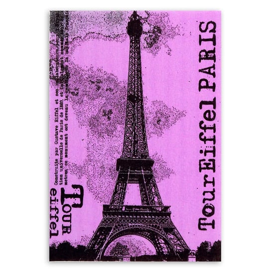 Stamperia, filc z nadrukiem, format A5, wieża Eiffela Stamperia