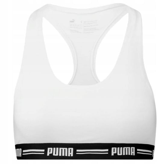 Stanik damski sportowy Puma Racer Back Top 1P Hang biały 907862 05-S Puma