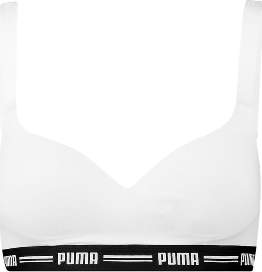 Stanik sportowy damski Puma Padded Top 1P Hang biały 907863 05-M Puma