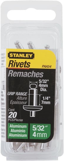 STANLEY NIT ALUMINIOWY 1/ 8"x1/8" 3x3mm/25szt Stanley