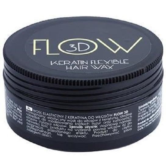Stapiz, Flow 3D Keratin Flexible Hair Wax, elastyczny wosk do włosów z keratyną, 100 g Stapiz