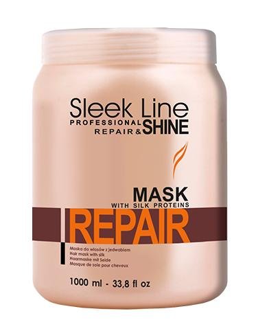STAPIZ Sleek Line Repair Maska z Jedwabiem 1000 ml STAPIZ PROFESJONALNE KOSMETYKI FRYZJERSKIE
