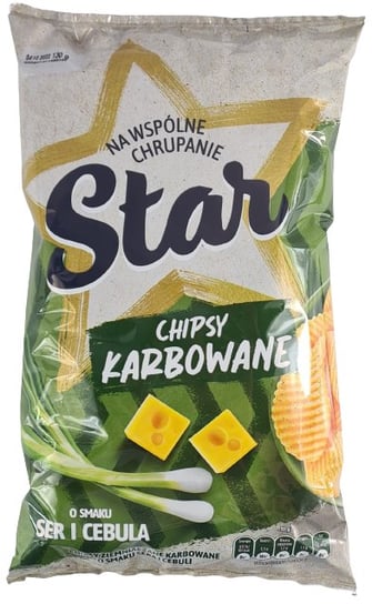 Star Chips Chipsy Karbowane Ser Cebula 130g Frito Lay
