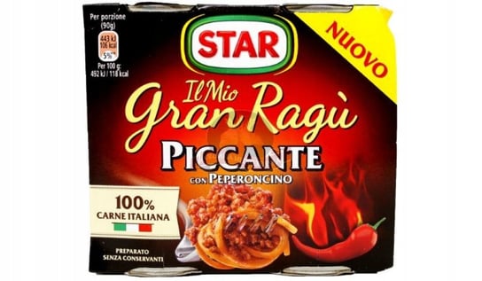 Star Gran Ragu pikantny sos do spaghetti 2szt Inna producent