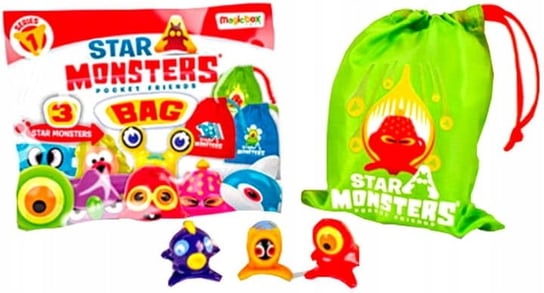 Star Monsters 3 Figurki + Woreczek Saszetka Niespodzianka Monster
