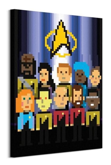 Star Trek The Next Generation Trexels Tng Crew - obraz na płótnie Star Trek