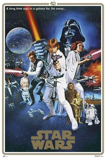 Star Wars 40 Anniversary - plakat 61x91,5 cm Star Wars gwiezdne wojny