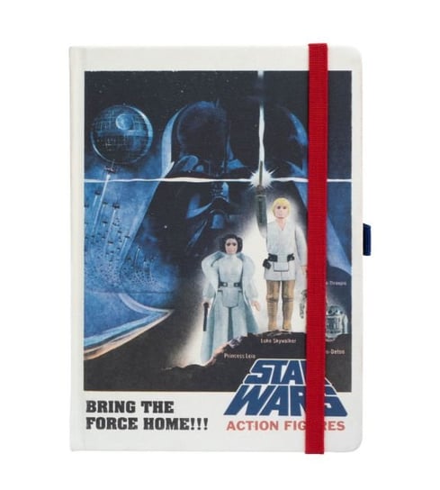 Star Wars Action Figures - notes skórzany A5 z gumką 14,8x21 cm Star Wars gwiezdne wojny