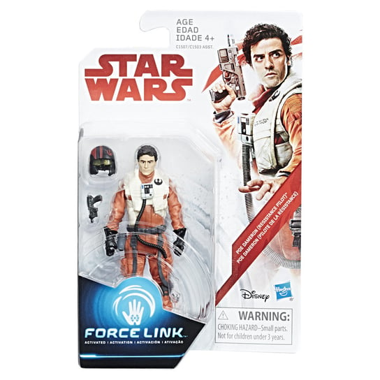 Star Wars, Force Link, figurka podstawowa Poe Dameron 10cm, C1503/C1507 Hasbro