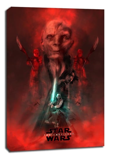 Star Wars Gwiezdne Wojny – Ostatni Jedi – bohaterowie - obraz na płótnie 50x70 cm Galeria Plakatu