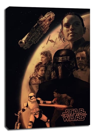 Star Wars Gwiezdne Wojny Przebudzenie Mocy - obraz na płótnie 20x30 cm Galeria Plakatu