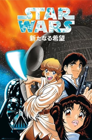 Star Wars Manga A New Hope - plakat Star Wars gwiezdne wojny