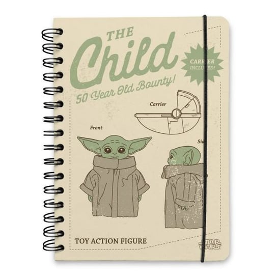Star Wars - Notatnik A5 The Mandalorian Child Baby Yoda Star Wars gwiezdne wojny