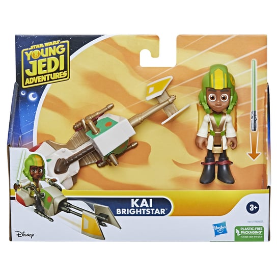 Star Wars Przygody Młodych Jedi Figurka z Pojazdem - Kai Brightstar, F80115 Star Wars gwiezdne wojny