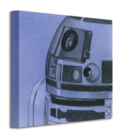 Star Wars R2-D2 Sketch - obraz na płótnie Star Wars gwiezdne wojny