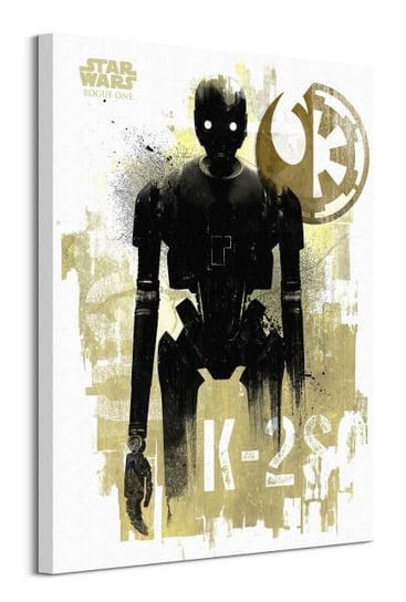 Star Wars Rogue One K-2S0 Grunge - obraz na płótnie Pyramid Posters