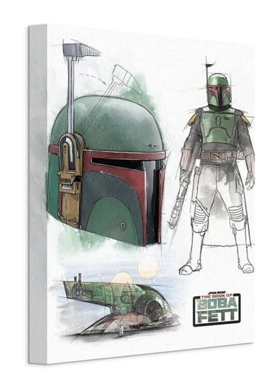 Star Wars The Book of Boba Fett Concept Sketches - obraz na płótnie Star Wars gwiezdne wojny