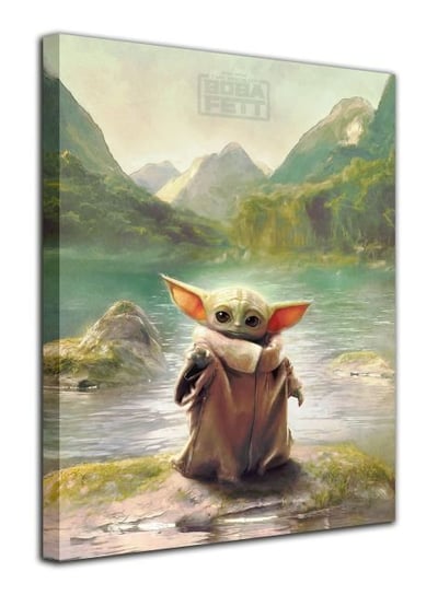 Star Wars The Book Of Boba Fett Grogu - obraz na płótnie Star Wars gwiezdne wojny